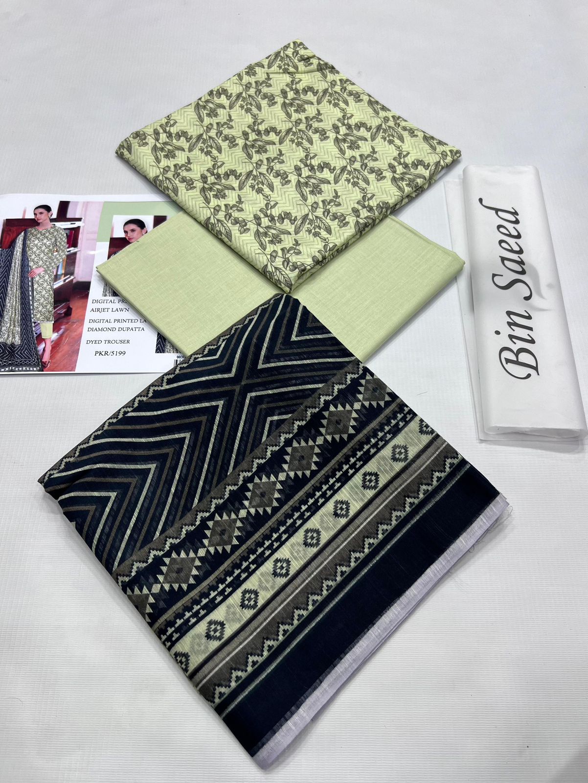 Bin Saeed Airlet Lawn Digital Printed